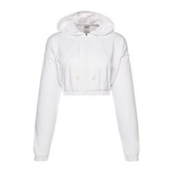 Bluza treningowa damska Gymshark KK Twins Zip Up Crop. Białe bluzy bez kaptura damskie Gymshark, xs. Za 109.99 zł.
