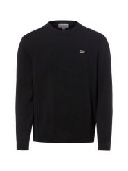 Lacoste sweter Mężczyźni Bawełna czarny, 4. Czarne swetry męskie Lacoste, m, bez wzorów, z bawełny, bez kołnierzyka. Za 499.95 zł.