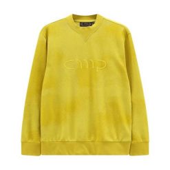 Bawełniana bluza CMP. Zielone bluzy bez kaptura męskie CMP, l, z bawełny. Za 253.00 zł.
