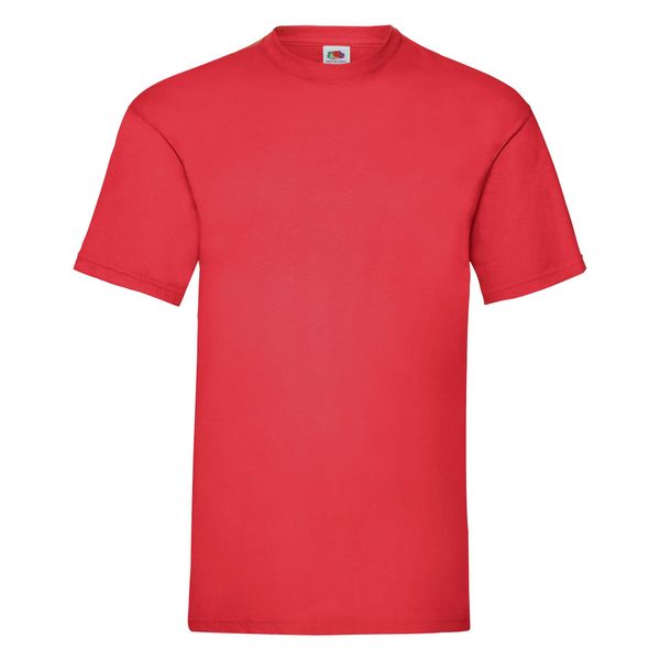 T-shirt Fruit Of The Loom Valueweight Adult czerwony. Czerwone t-shirty damskie Fruit of the Loom, s, bez wzorów, z bawełny, bez kołnierzyka. Za 131.99 zł.