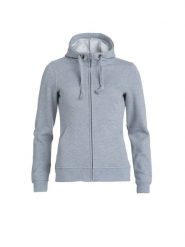 Clique Basic Hoody Full Zip Women - damska bluza z kapturem szary melanż – grey. Szare bluzy z kapturem damskie CLIQUE, s, z bawełny. Za 187.23 zł.