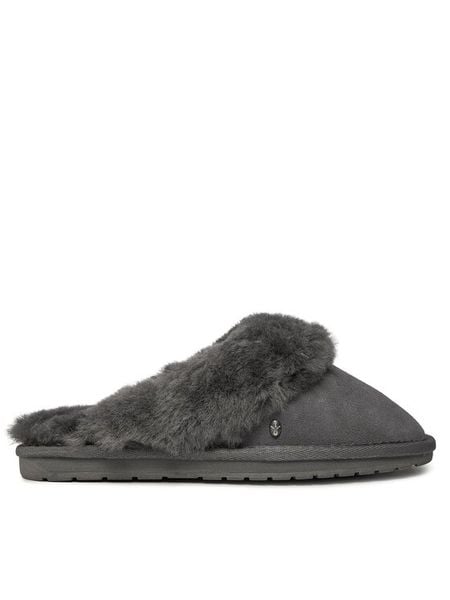 EMU Australia Kapcie Jolie W10015 Szary. Szare kapcie damskie Emu Australia, ze skóry. Za 349.99 zł.