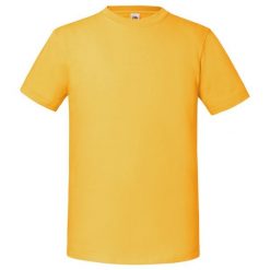 Koszulka Unisex Dla Dorosłych Iconic 195. Brązowe t-shirty damskie Fruit of the Loom, bez wzorów, bez kołnierzyka. Za 40.99 zł.
