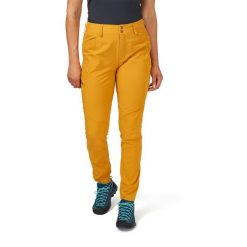 Spodnie softshellowe damskie Rab Women's Incline Light Pants. Żółte spodnie materiałowe damskie RAB, bez wzorów, sportowe. Za 349.99 zł.