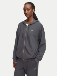 EA7 Emporio Armani Bluza 7W000192 AF24375 U8117 Szary ciemny Relaxed Fit. Szare bluzy bez kaptura damskie EA7 Emporio Armani, l, z syntetyku. Za 729.99 zł.