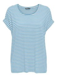 ONLY Carmakoma Koszulka w kolorze niebieskim rozmiar: L-50/52. Niebieskie bluzki damskie Only Carmakoma, l, bez wzorów, bez kołnierzyka, bez ramiączek. Za 69.75 zł.