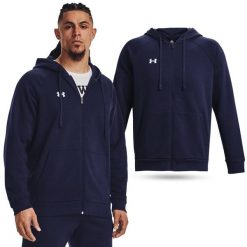 Męska bluza z kapturem fitness Under Armour Rival Fleece. Niebieskie bluzy z kapturem męskie Under Armour, m. W wyprzedaży za 177.50 zł.