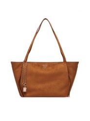 Guess Torebka Devon HWSG97 45230 Brązowy jasny. Brązowe torebki klasyczne damskie Guess, z aplikacjami, z materiału, bez dodatków. Za 634.99 zł.