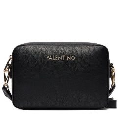 Torebka Valentino. Czarne listonoszki damskie Valentino, bez wzorów, bez dodatków. Za 329.99 zł.