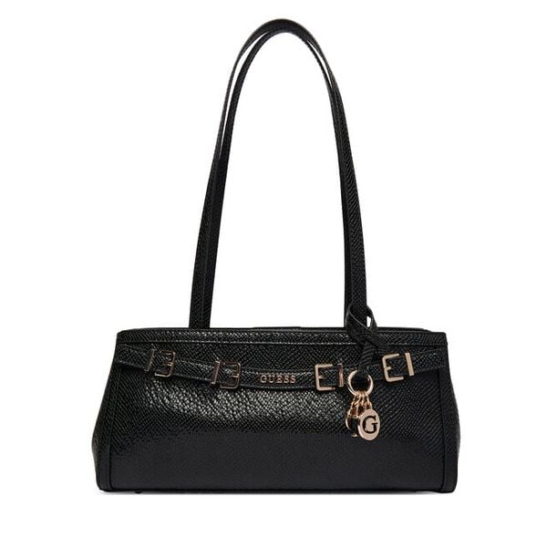 Torebka Guess. Czarne torebki klasyczne damskie Guess, z aplikacjami, bez dodatków. Za 659.99 zł.