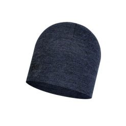Czapka wełniana Buff Midweight Merino Wool Hat. Czarne czapki męskie Buff, bez wzorów, z wełny, sportowe. Za 130.09 zł.