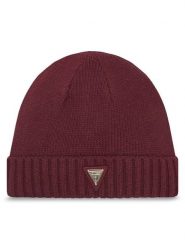 Guess Czapka V4BZ08 Z39B0 Bordowy. Czerwone czapki zimowe damskie Guess, z materiału. Za 169.99 zł.