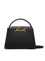 KARL LAGERFELD Torebka B3W30018 Czarny. Czarne torebki klasyczne damskie Karl Lagerfeld, bez wzorów, ze skóry, bez dodatków. Za 1,199.00 zł.