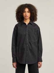 G-Star Kurtka koszulowa w kolorze czarnym rozmiar: M. Czarne kurtki damskie G-Star, m, bez wzorów, z bawełny, bez kaptura. Za 256.70 zł.