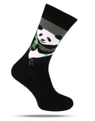 Tematyczne Skarpetki Bawełniane - Panda z Bambusem. Szare skarpetki męskie His Story, bez wzorów, z bawełny. Za 34.99 zł.