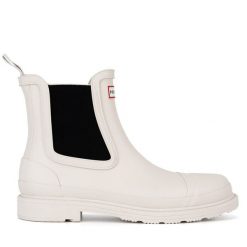 Kalosze Hunter. Brązowe kalosze damskie Hunter, bez wzorów. Za 349.99 zł.