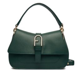 Torebka Furla. Zielone torebki klasyczne damskie Furla, bez wzorów, bez dodatków. Za 1,859.00 zł.