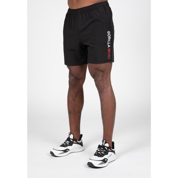 Clarkson Szorty. Czarne spodenki sportowe damskie GORILLA WEAR, bez wzorów. Za 178.00 zł.