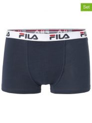 Fila Bokserki (2 pary) w kolorze granatowym rozmiar: M. Niebieskie bokserki męskie Fila, bez wzorów. Za 43.99 zł.