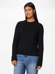 Pieces Sweter w kolorze czarnym rozmiar: S. Czarne swetry klasyczne damskie Pieces, s, z wełny, bez kołnierzyka. Za 61.46 zł.