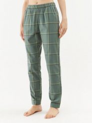 Triumph Spodnie piżamowe Mix & Match Tapered Trouser Flannel 01 X 10216530 Zielony Regular Fit. Zielone piżamy damskie Triumph, bez wzorów, z bawełny, bez ramiączek. Za 179.99 zł.
