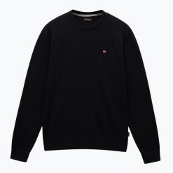 Sweter męski Napapijri Droz 5. Czarne swetry męskie Napapijri, m, bez wzorów, bez kołnierzyka. W wyprzedaży za 299.55 zł.