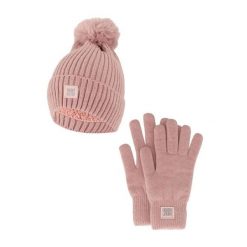Zestaw zimowy dla kobiet - czapka + rękawiczki różowy. Czerwone czapki zimowe damskie HEAT KEEPER, z poliesteru. W wyprzedaży za 134.32 zł.