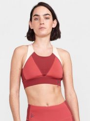 Craft Top sportowy "ADV HiT" w kolorze czerwono-białym rozmiar: XL. Czerwone topy damskie Craft, xl, bez wzorów, z materiału, bez kołnierzyka. Za 129.95 zł.