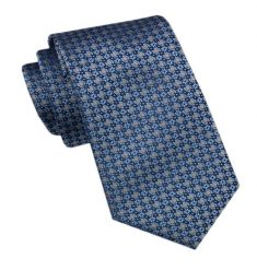 Elegancki Męski Krawat - Alties - Niebieski w Groszki. Niebieskie krawaty i muchy męskie Alties, bez wzorów, z tkaniny, eleganckie. Za 49.00 zł.