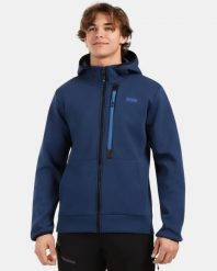 Bawełniana bluza z kapturem do aktywnego stylu Kilpi OKAMPOS-M. Niebieskie bluzy z kapturem męskie Kilpi, l, z bawełny. Za 396.23 zł.