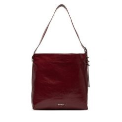 Torebka JENNY. Czerwone torebki klasyczne damskie Jenny, bez wzorów, bez dodatków. Za 169.99 zł.