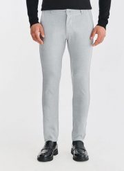 PAKO LORENTE - Szare spodnie męskie. Szare spodnie materiałowe męskie Pako Lorente, bez wzorów, z elastanu, casualowe. Za 359.99 zł.