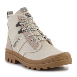 Buty Palladium Pallabrousse Tact 77961-217 beżowy. Brązowe buty sportowe na co dzień damskie bez wzorów, z bawełny. Za 769.83 zł.