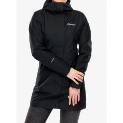 Parka przeciwdeszczowa damska Berghaus Omeara Long Shell Jacket. Czarne kurtki przeciwdeszczowe damskie Berghaus, bez wzorów. Za 703.99 zł.