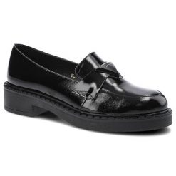 Mokasyny damskie Lamanti, cholewka ze skóry naturalnej lakierowanej wsuwana konstrukcja wkładka profilowana stabilna podeszwa, czarne, 877. Czarne mokasyny damskie LAMANTI, z jeansu. Za 265.00 zł.