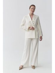 TATUUM Spodnie "Zariana" w kolorze białym rozmiar: 42. Białe spodnie materiałowe damskie Tatuum, bez wzorów, z materiału. Za 190.63 zł.