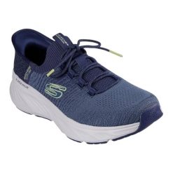 Buty sportowe Sneakersy męskie, Slip-Ins: Edgeride - Raygo. Niebieskie buty sportowe na co dzień męskie Skechers, z materiału, bez zapięcia, trekkingowe. Za 299.99 zł.