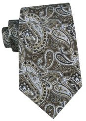 Męski Krawat - Chattier - Odcienie Jasnego Brązu i Beżów. Krawaty i muchy męskie Chattier, bez wzorów, z tkaniny, eleganckie. Za 55.00 zł.