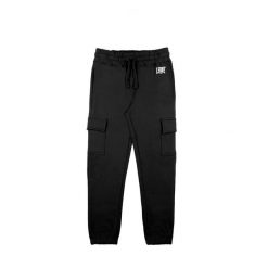 Leone 1947 Basic Jungen Winter Cargohose z polaru. Czarne spodnie dresowe damskie LEONE 1947 APPAREL, bez wzorów, z bawełny. W wyprzedaży za 84.54 zł.