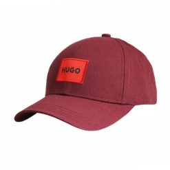 Czapka z daszkiem bejsbolówka Hugo Boss Bordowa - 50492745-654. Czerwone czapki męskie Boss, bez wzorów, sportowe. Za 179.00 zł.