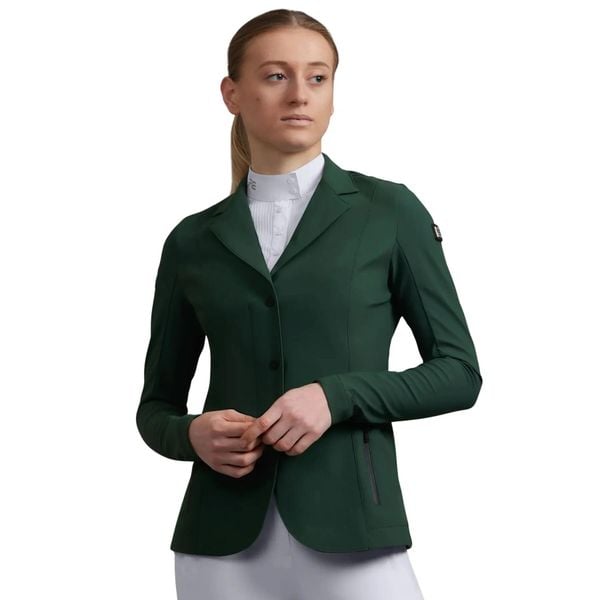 Kurtka do jazdy konnej dla kobiet Premier Equine Evinco. Zielone kurtki damskie PREMIER EQUINE, s, bez wzorów, ze skóry, bez kaptura. Za 831.50 zł.