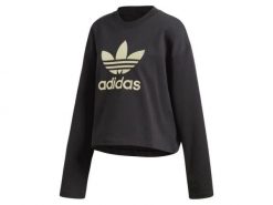 Bluza damska ADIDAS LG CREW 42. Czarne bluzy bez kaptura damskie Adidas, uniwersalny, z bawełny. Za 249.00 zł.