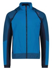 Cmp Kurtka hybrydowa w kolorze niebieskim rozmiar: 54. Niebieskie kurtki outdoor męskie CMP, bez wzorów, z materiału, bez kaptura. Za 190.18 zł.