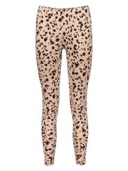 Juvia Legginsy w kolorze jasnobrązowo-czarnym rozmiar: M. Brązowe legginsy damskie JUVIA, m, bez wzorów. Za 119.95 zł.