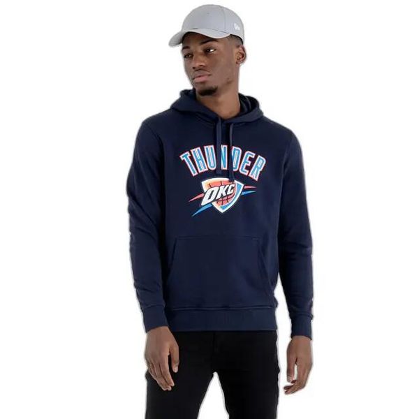 Bluza z kapturem Oklahoma City Thunder NBA. Niebieskie bluzy z kapturem męskie New Era, s, z materiału. Za 292.35 zł.