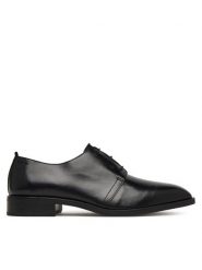Calvin Klein Półbuty Slim Clean Derby Lth HM0HM02004 Czarny. Czarne buty wizytowe męskie CALVIN KLEIN, ze skóry, bez zapięcia. Za 649.99 zł.