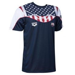 Koszulka techniczna sportowa Arena Bishamon. Niebieskie topy sportowe damskie Arena, bez wzorów, bez ramiączek. Za 189.99 zł.