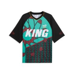 T-shirt Puma King Extravaganza. Zielone t-shirty damskie Puma, xl, bez wzorów, z puchu, bez kołnierzyka. Za 258.05 zł.