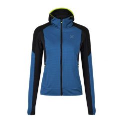 Bluza softshellowa damska Montura Stretch Color 2 Maglia Woman z kapturem. Niebieskie bluzy z kapturem damskie MONTURA. Za 339.99 zł.