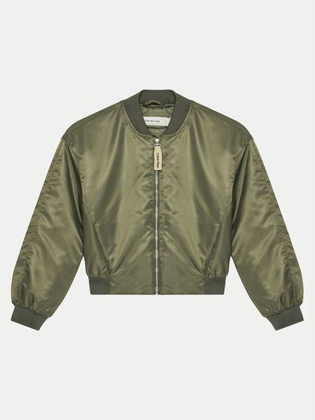 Calvin Klein Jeans Kurtka bomber IG0IG02679 Zielony Regular Fit. Zielone spodnie dziewczęce Calvin Klein Jeans, z jeansu. Za 309.99 zł.